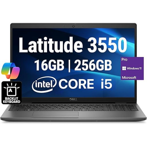 LAPTOP DELL NOTEBOOK 3510 15.6INCH 8GB RAM 1TB HDD WIN10 PRO CI7 2.8 10TH G7 MINERAL GREY